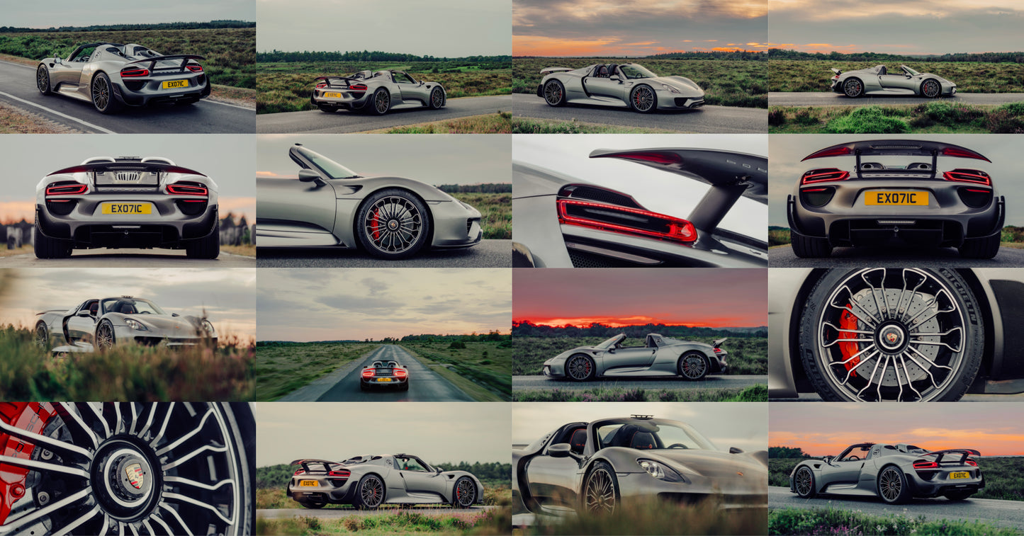 Porsche 918 - iPhone and Desktop Wallpaper Bundle